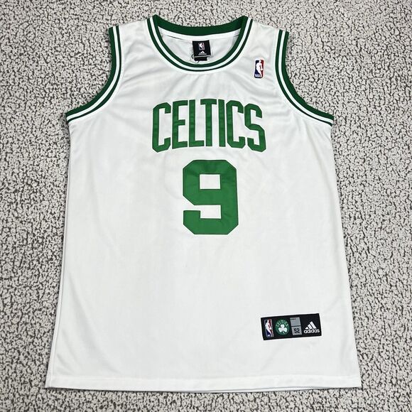Rare VTG Adidas Authentic NBA Boston Celtics Rajon Rondo 9 Jersey Men 52 XL Sewn - Picture 11 of 11